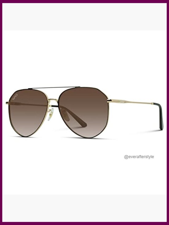 Metal Frame Polarized Aviator Sunglasses UV Protection